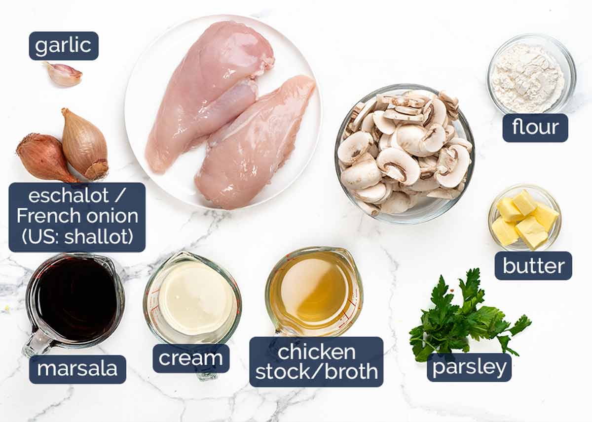 Ingredients in Chicken Marsala